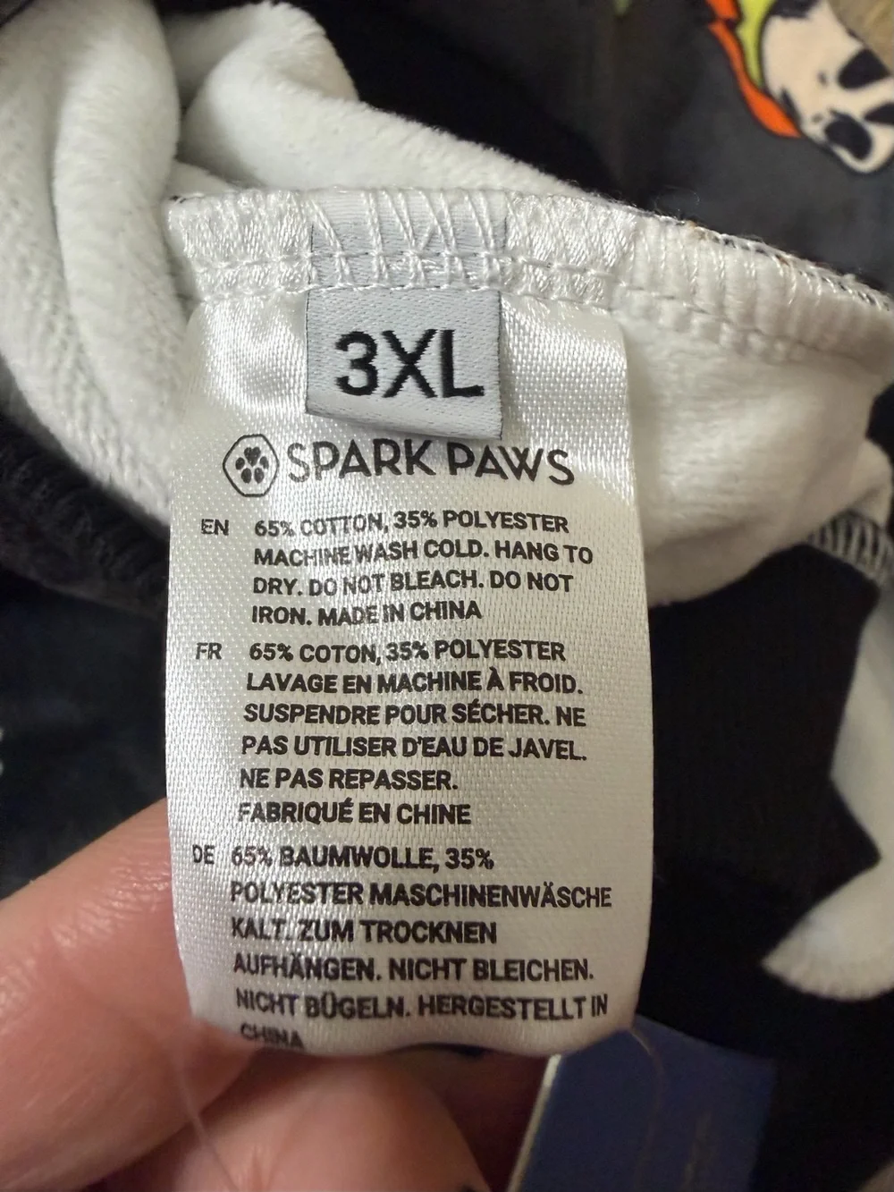 Spark Paws 3XL Rock & Roll Dog Hoodie NWT